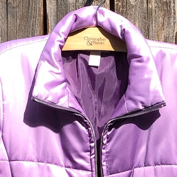 Christopher & Banks purple coat size medium - Picture 3 of 17
